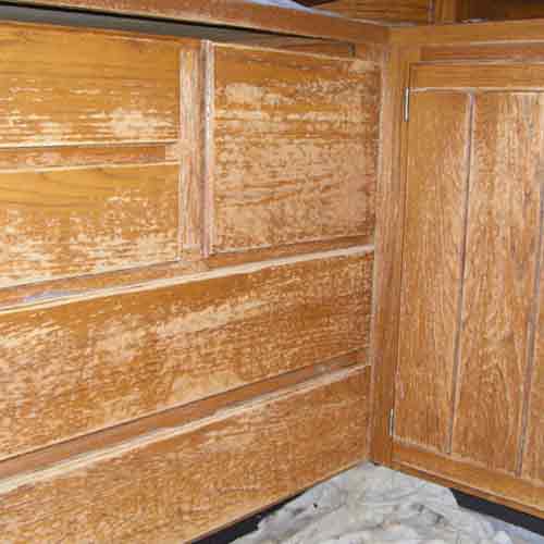 Auburn  Cabinet Restoration Before Pic
