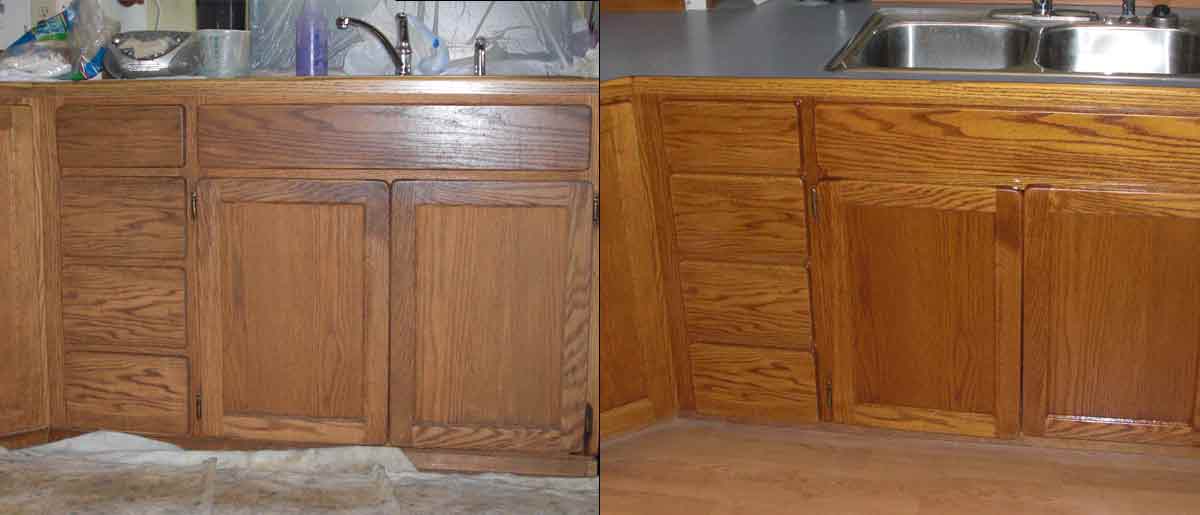 Burien   cabinet refacing after